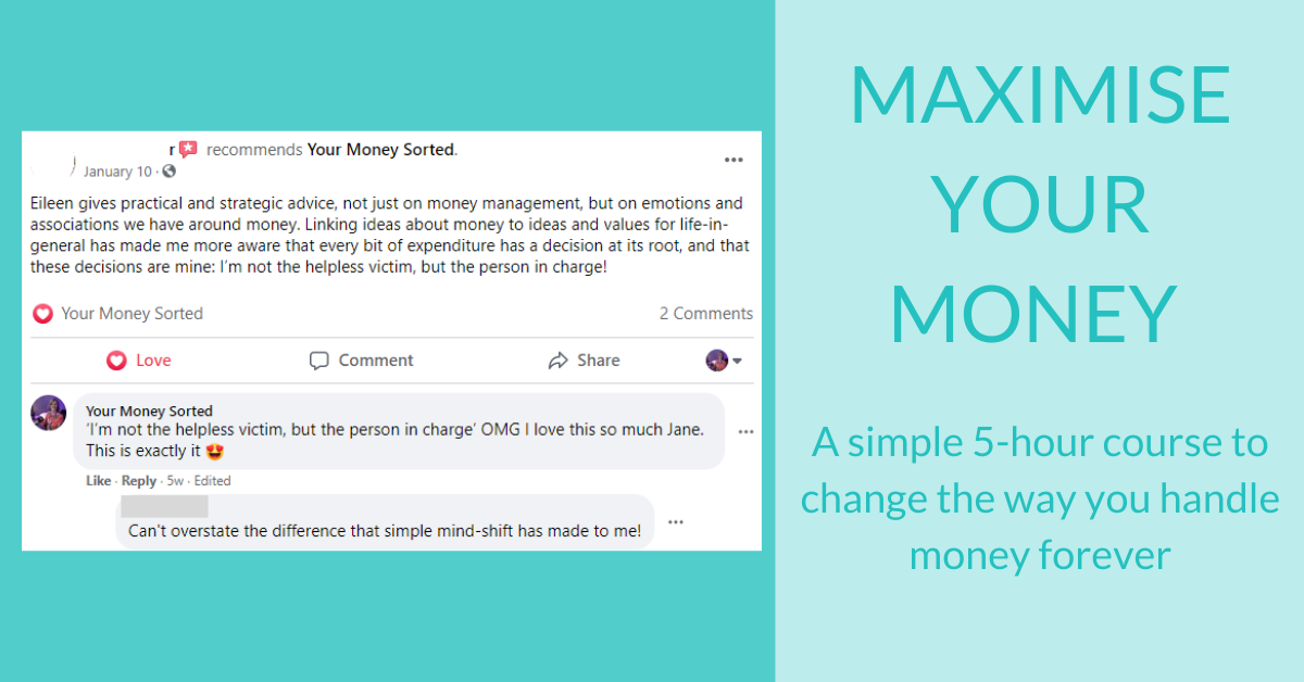 maximise your money feedback 