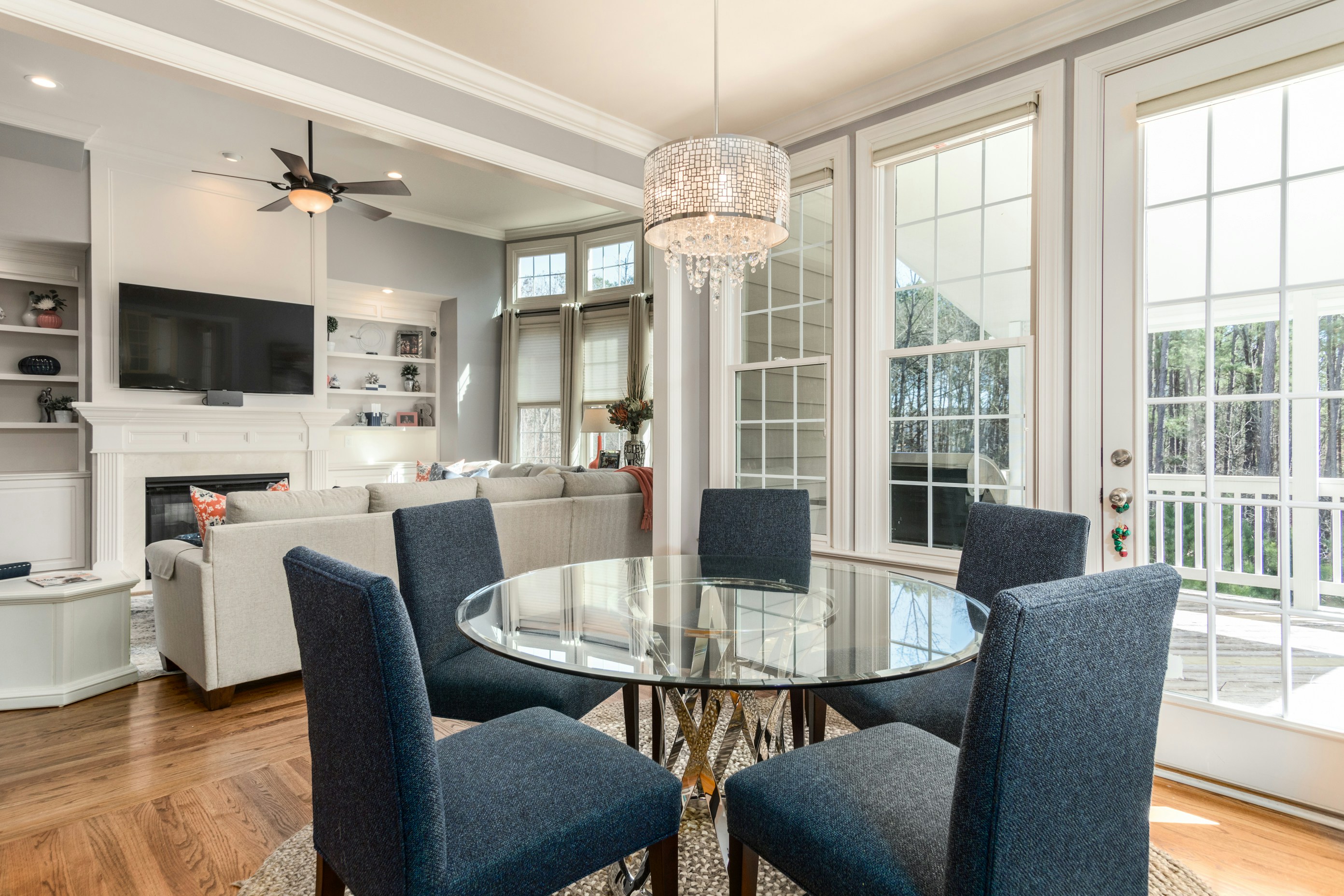 Dining table and chairs