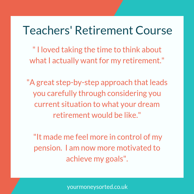 Teachers' Retirement Course | Your Money Sorted